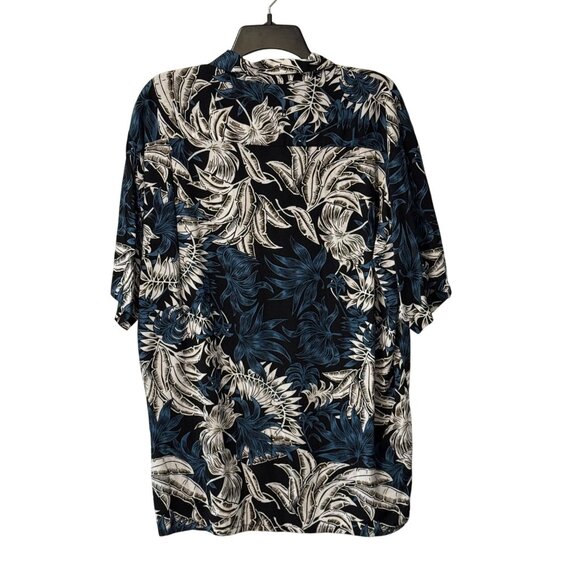 Vintage Ocean Current Hawaiian Shirt Mens Size L Tropical Floral Leaf Button Up - Picture 12 of 12